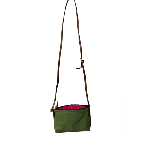 Dooney & Bourke Nylon Crossbody Pouchette Shoulder Bag Green 7x9x2  Small Pink - Picture 4 of 10